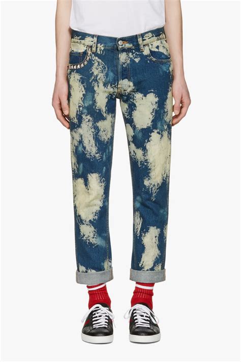 gucci bleached punk jeans|gucci jeans sale.